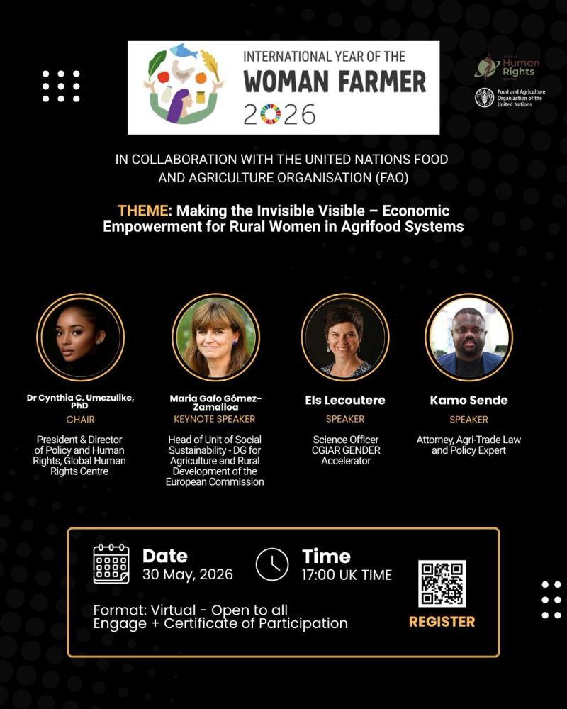 CGIARgender's tweet photo. Webinar Alert 🔇 
Making the Invisible Visible: Economic Empowerment for Rural Women in Agrifood Systems

The @CGIARgender will join this upcoming webinar as we explore practical solutions to strengthen rural women’s economic agency: https://t.co/mdeqwRAjQX #GenderinAg https://t.co/uXoX7zWUEq