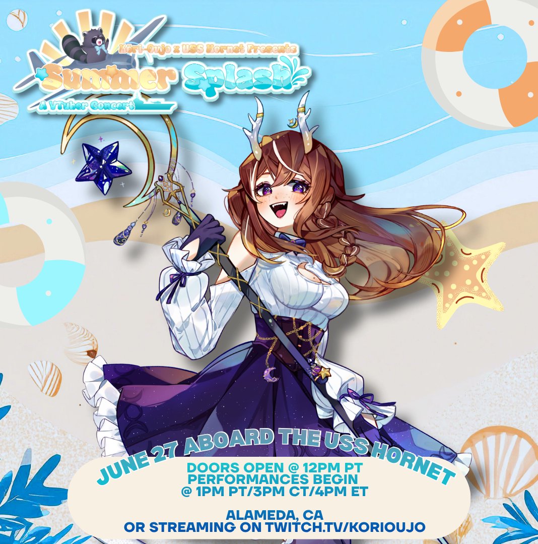 AuriLunami's tweet photo. Come see me in the USS Hornet! I'm gonna sing a part in a group song at @korioujo concert 💜 https://t.co/mO9uZqrgBb