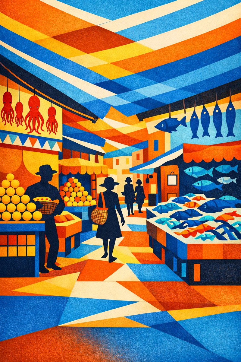 LuzzaNft's tweet photo. A timeless symbol of life unfolds in "Chromatic Market".
A vibrant composition blending the energy of the marketplace with bold geometric abstraction, where colors intertwine to celebrate human connection, daily ritual, and universal trade.✨
#NFT #CryptoArt #DigitalArt #TezosArt https://t.co/QriNT8m0Fb