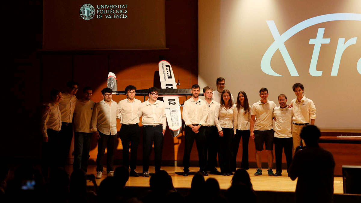 UPV's tweet photo. ✈️ Xtra2 UPV presenta "Lince", el nuevo prototipo con el que competirá este verano en la Air Cargo Challenge 2026 ➡️ https://t.co/UPZywiC1tv https://t.co/TpgHACkaUk