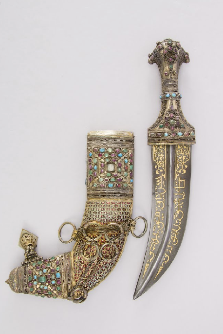SophiaFioren's tweet photo. Dagger (Jambiya) with Sheath, Yemen, 1800. https://t.co/ZExz30ovwD