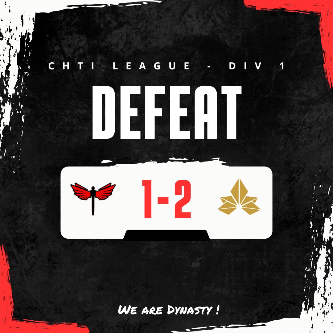 TeamDynastyEVA's tweet photo. Malheureusement... on était pas à la hauteur de la div 1😪
On finit 4e, relégué en div 2 pour le mois prochain. Go step up et montrer un meilleur visage 🦾
#DYNWIN #WeAreDynasty #EVA #Lille https://t.co/DVQmCYzdt3