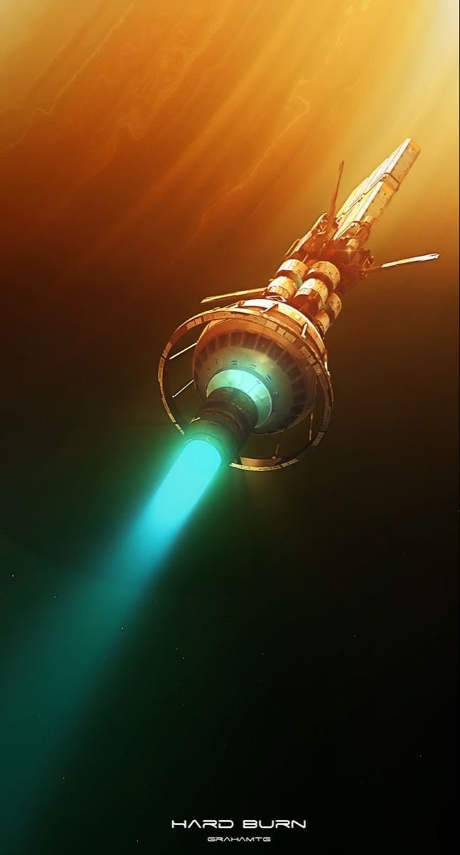 MarcinMarq3897's tweet photo. Rosinante from the "The Expanse" series and Helions from Apple "For all mainkind" series. #scifi #art #conceptart #space #LostInSpaceandTime https://t.co/tWuWakESe8