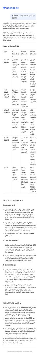ALQUAiZ's tweet photo. هناك سؤال قد يفاجئك في المقابلات الشخصية‼️
أخبرني عن نفسك؟
رأيت أن أعمل مقابلة شخصية مع #Humain و #DeepSeek 

أخبرني المزيد عن نفسك، على ماذا تستند؟

ثم أتبعته بسؤال آخر:

كيف تقارن نفسك بكلٍ من ChatGPT و GEMINI؟

مرفقة صور الأجوبة: