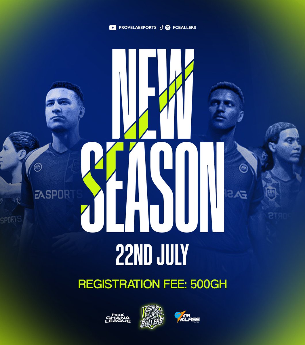 FCXBallers's tweet photo. A new season of #FCXGhanaProClubsLeague is here, Ghana's best and ONLY EA FC Pro Clubs Tournament is back with season 2! 💥

📥 Send a DM to register or WhatsApp us on: 0557610519 https://t.co/LqSyIpauF0