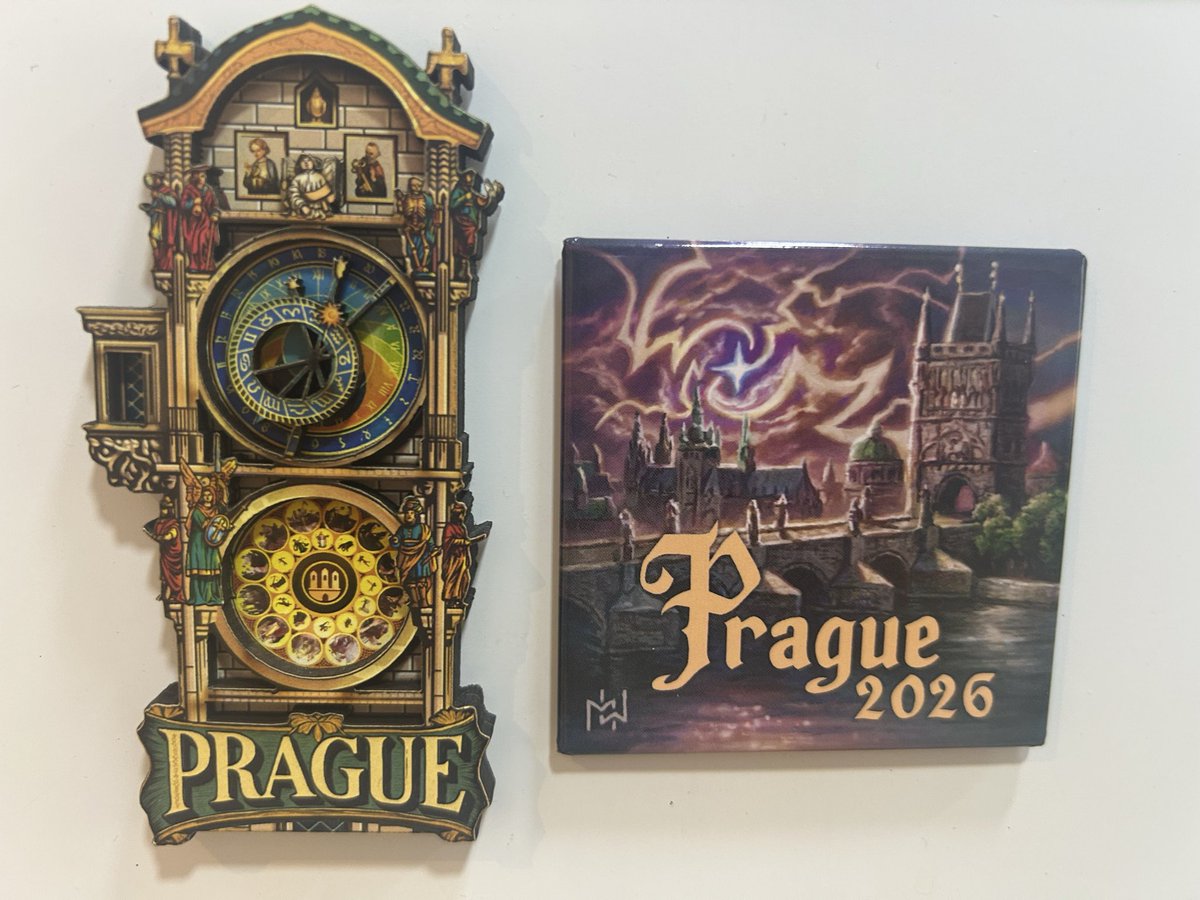 zaeliamFAB's tweet photo. Safe and sound, but sad to say goodbye to such an incredible weekend!

First thing arriving home was to put this incredible magnet from @MateuszWArt next to the one I got in 2025! ❤️

My fridge is getting crowded thanks to #fabtcg 😂 

Play the game see the world! https://t.co/4EWfEOK4pL