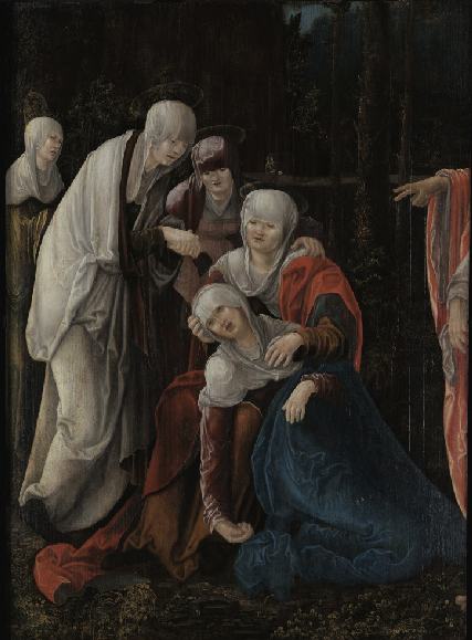 SophiaFioren's tweet photo. Christ Taking Leave of His Mother by Wolf Huber, Germany, 1520. https://t.co/GaQrclc3uQ