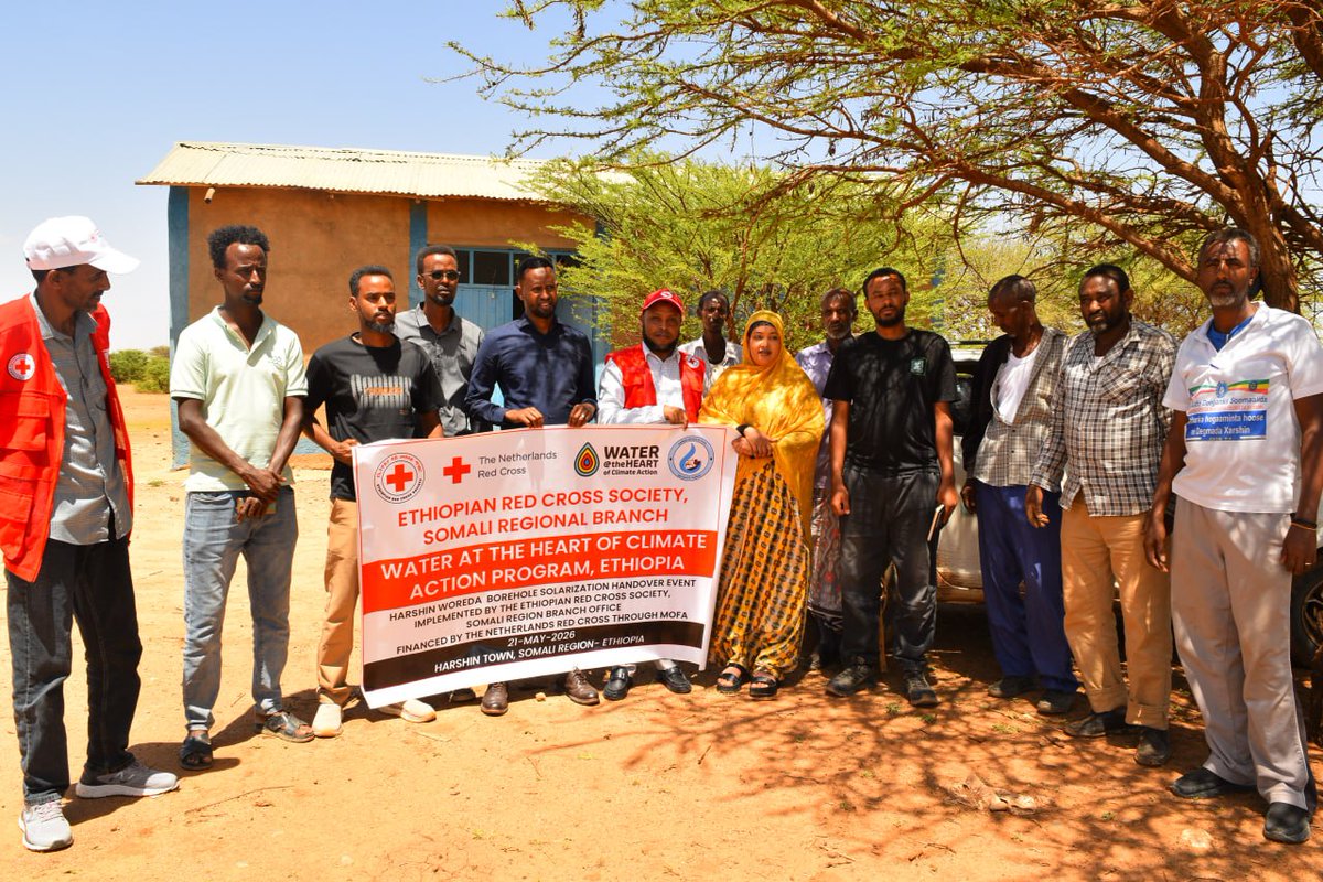EthioRedCross's tweet photo. The Ethiopian Red Cross Society (ERCS) Somali Regional Branch has officially launched a 22 Million Birr Harshin Town Borehole Solarization Project through a formal site handover ceremony held in Harshin Woreda.

https://t.co/XgcuSt1Hwa

We Live for Humanity! https://t.co/5kQMn82xhL