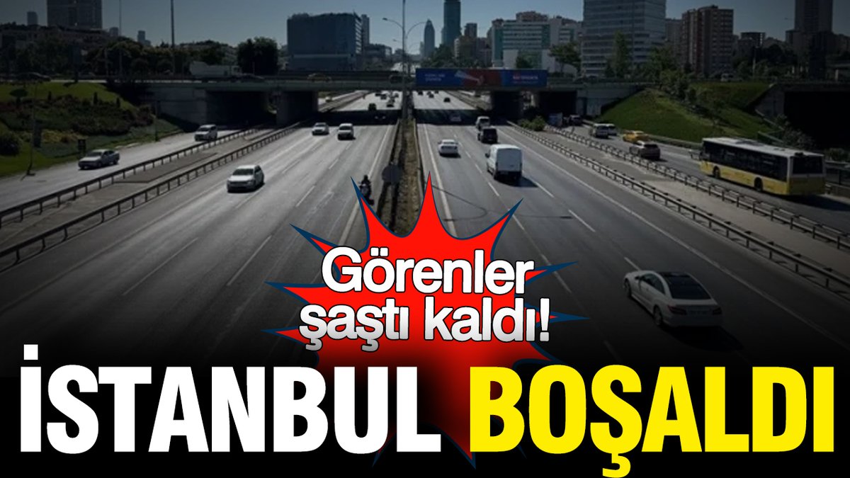 YenicagGazetesi's tweet photo. 💥İstanbul resmen boşaldı!

🛣️Trafik yoğunluğu arife gününde dibe vurdu

https://t.co/47DLHM7m6n https://t.co/WeWcE5G7xf