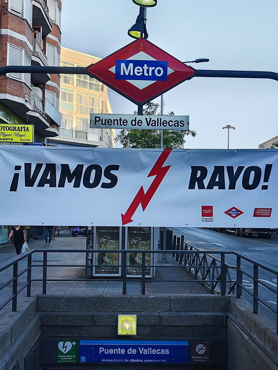 ciberroy's tweet photo. @ComunidadMadrid @metro_madrid @RayoVallecano @Conf_League https://t.co/La9LQTQbxt