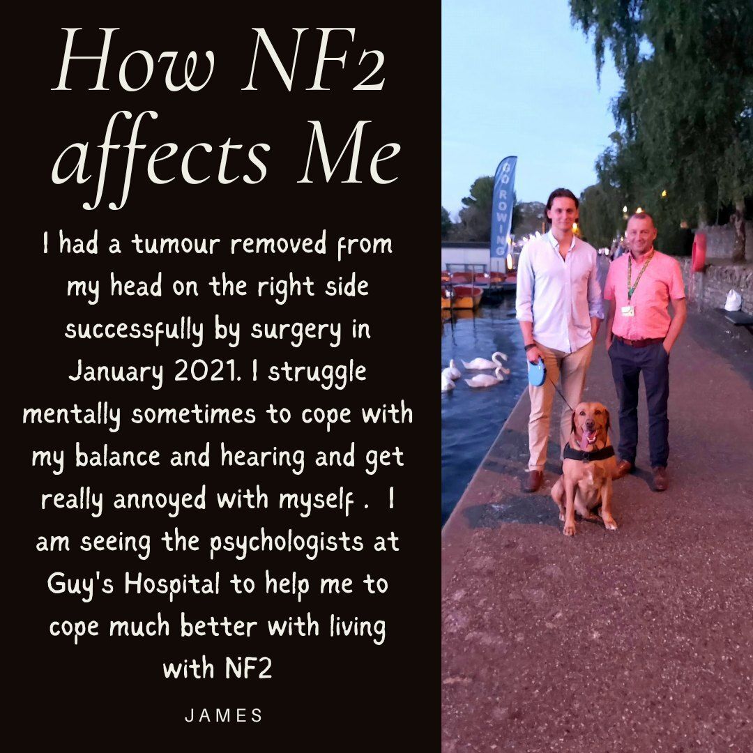 nf2biosolution1's tweet photo. We are still meeting those affected by NF2 highlighting their mental health and well being challenges.

We face a distinctive set of mental‑health and wellbeing challenges. NF2 significantly increases emotional strain,  anxiety, depression, stress
Today we meet James 

#endNF2 https://t.co/V5k0CkzRjn