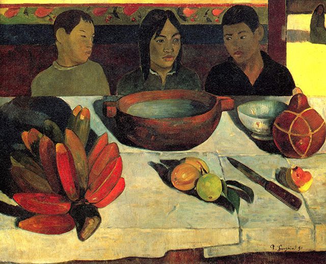 ポール・ゴーギャン『食事』 1891年 オルセー美術館