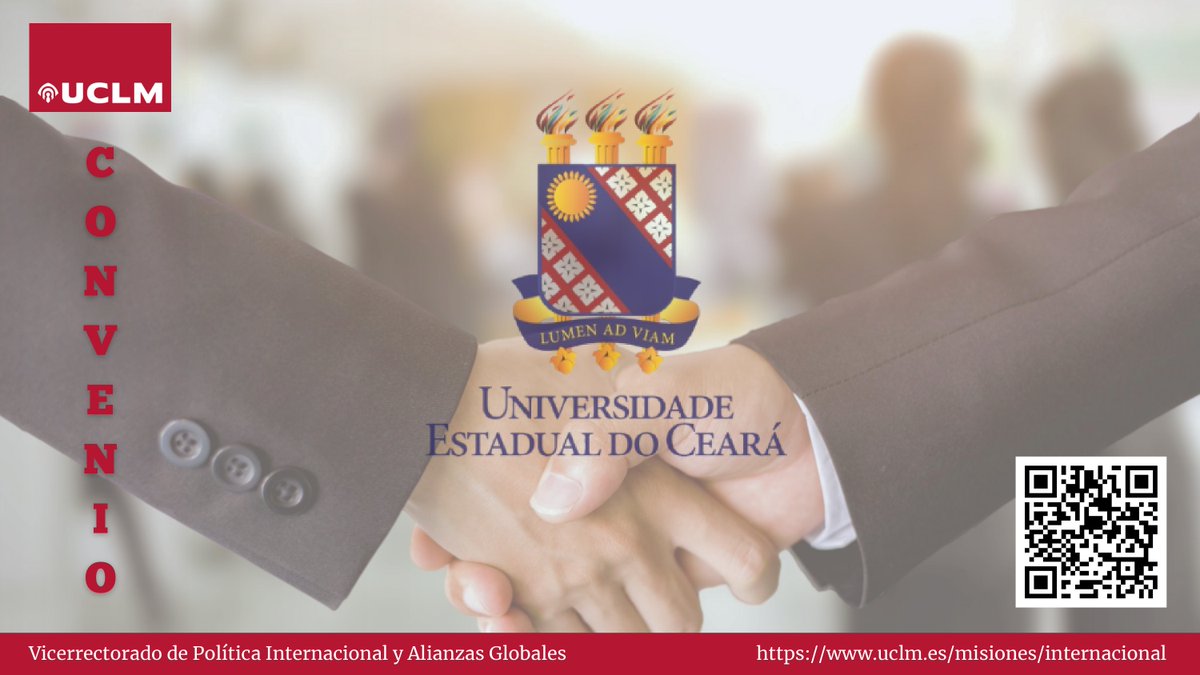 uclm_inter's tweet photo. 🤝🌍 Reforzamos nuestro compromiso con una educación más global.

La @uclm_es y la Universidad Estadual de Ceará (Brasil) consolidan su colaboración a través de un convenio que impulsará la movilidad, la cooperación y el intercambio de conocimiento entre ambas universidades📚 https://t.co/NYejBD7JMY