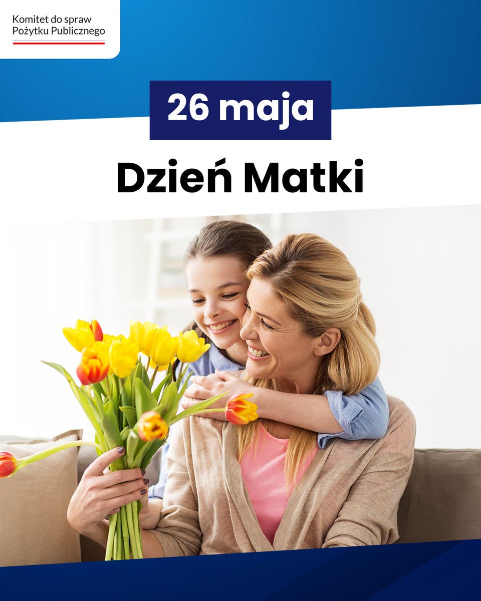 SO_KPRM's tweet photo. 📅Dziś obchodzimy Dzień Matki.
🌸Z tej okazji życzymy wszystkim Mamom dużo radości, zdrowia oraz pogody ducha. Dziękujemy za ciepło, opiekę i siłę, którą przekazujecie każdego dnia! https://t.co/O462nq30QZ