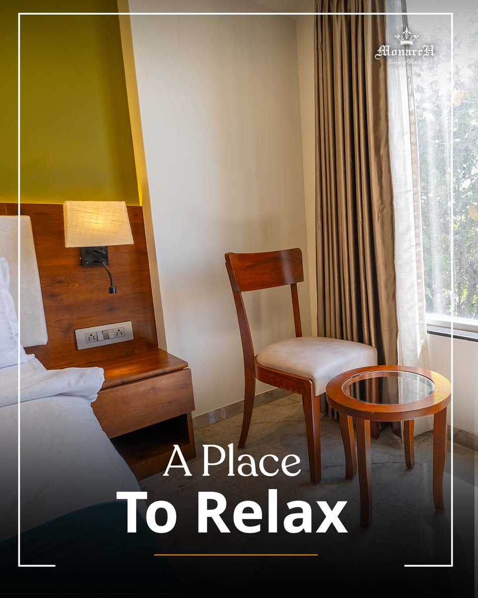 hotels_monarch's tweet photo. A place where comfort feels easy and every corner feels calm. 🤍 Take a pause from the busy world and enjoy moments made for relaxation.

Soft spaces, peaceful vibes and a stay that feels just right.
Your perfect escape begins here. ✨

#comfortstay #stay #peacefulstay #hotelroom https://t.co/kxYk6Ixnrp