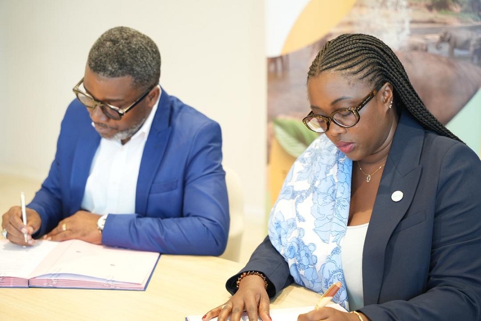BrainforestG's tweet photo. 📍 Ce vendredi 22 mai 2026, l’ONG Brainforest a officiellement signé une convention de financement avec le FPBG, dans le cadre du programme de soutien aux projets à fort impact bénéficiant de moyennes subventions : https://t.co/SZZyBxOZ8Q https://t.co/GuvSXmURZe