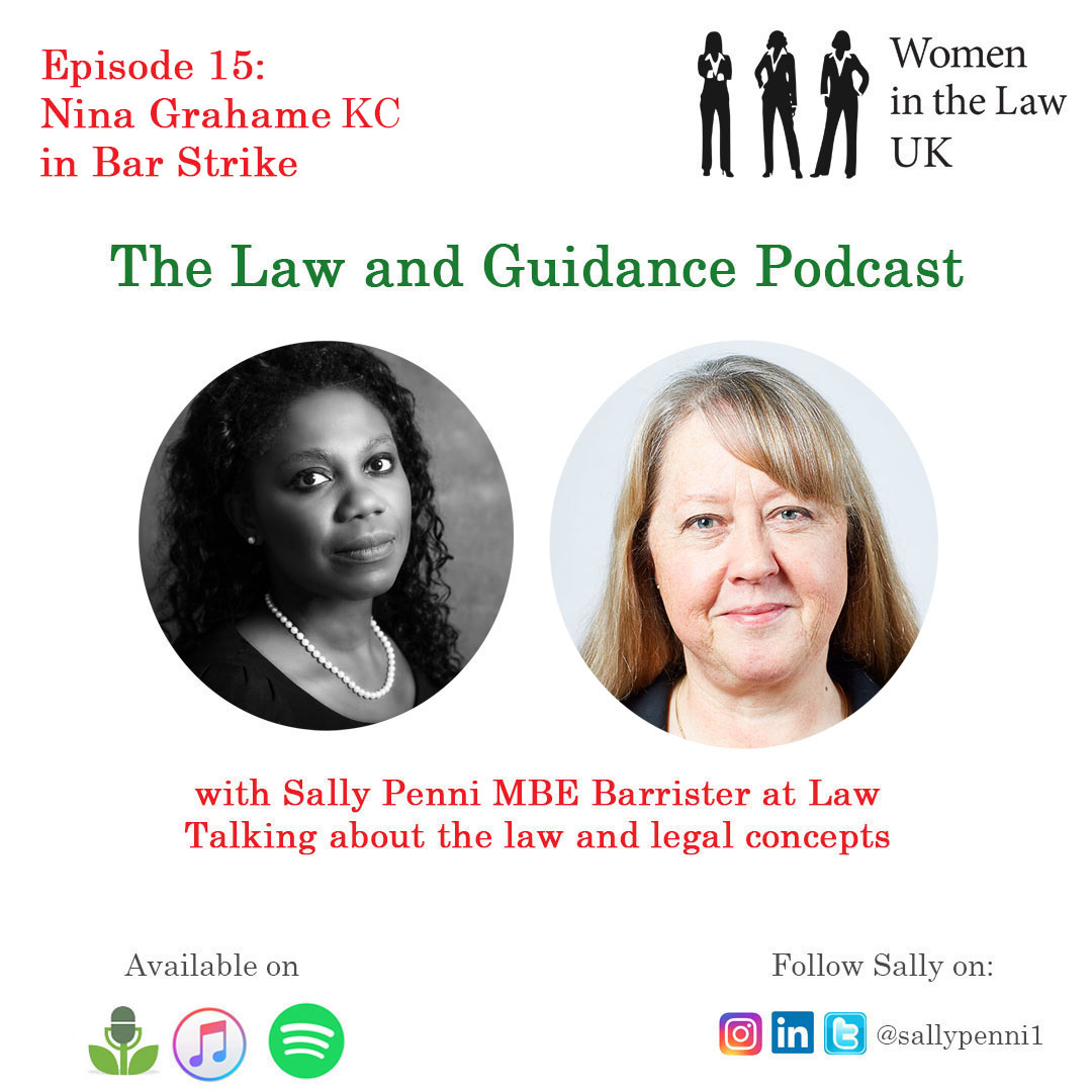 LawGuidePodcast's tweet photo. @NinaGrahame #KC is a #criminalbarrister with expertise in vulnerable defendants, witnesses &amp; complainants. Don't miss her discussing the #BarristerStrike with @SallyPenni1 in her #LawandGuidance #podcast. Click here to listen: https://t.co/ZTsYI9PVSa #barrister https://t.co/JmATYoDlNJ