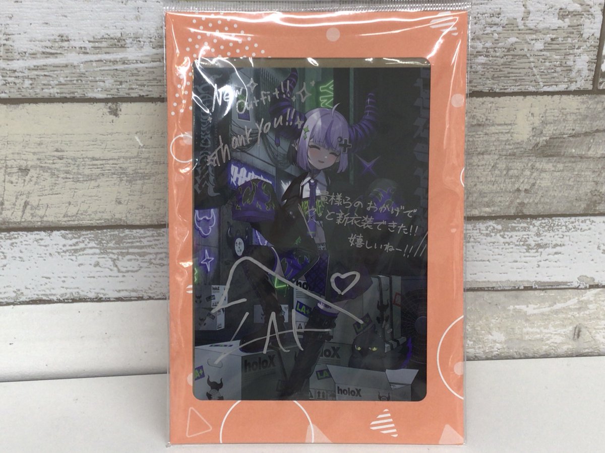 ラプラスダークネス　直筆サイン入り限定グッズ 直筆】ラプラス・ダークネス 直筆サイン入りチェキ風ブロマイドカード