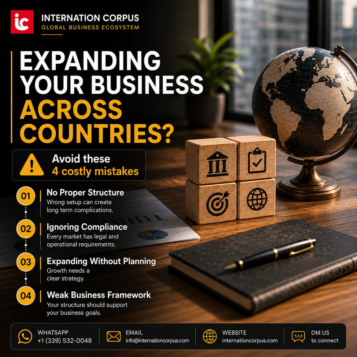 internationcorp's tweet photo. Expanding your business across countries?

Avoid costly mistakes.

Think structure. Compliance. Strategy. Scalability.

📩 DM us “GLOBAL” to connect

#GlobalBusiness #BusinessExpansion
#InternationalBusiness https://t.co/WtXn4s3aDU