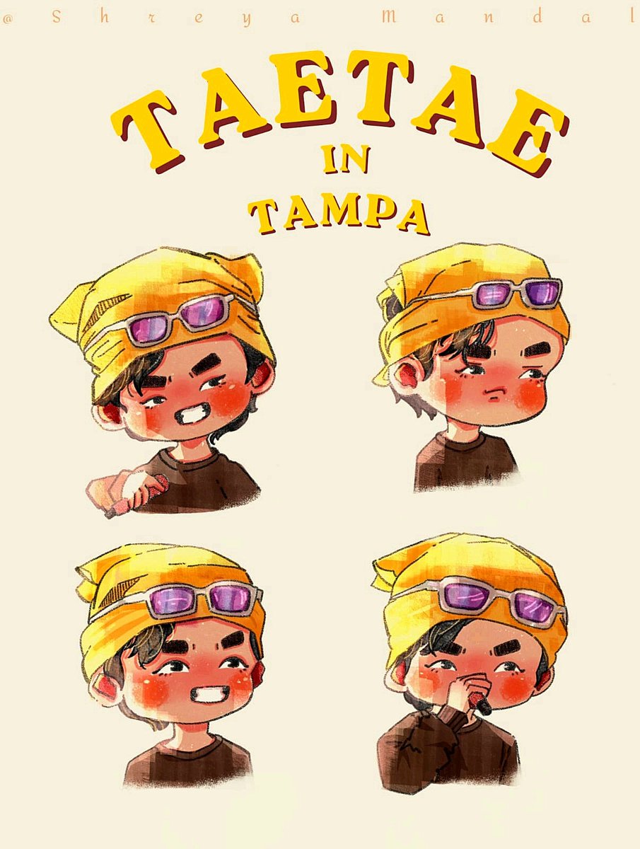 shreyamandalsm's tweet photo. Tampa got the cutest tae 💛🐯

..............
#TaehyungFanart #BTSFanart #arirangconcert #BTSV 
#TAETAE https://t.co/QVZP8GKbRv