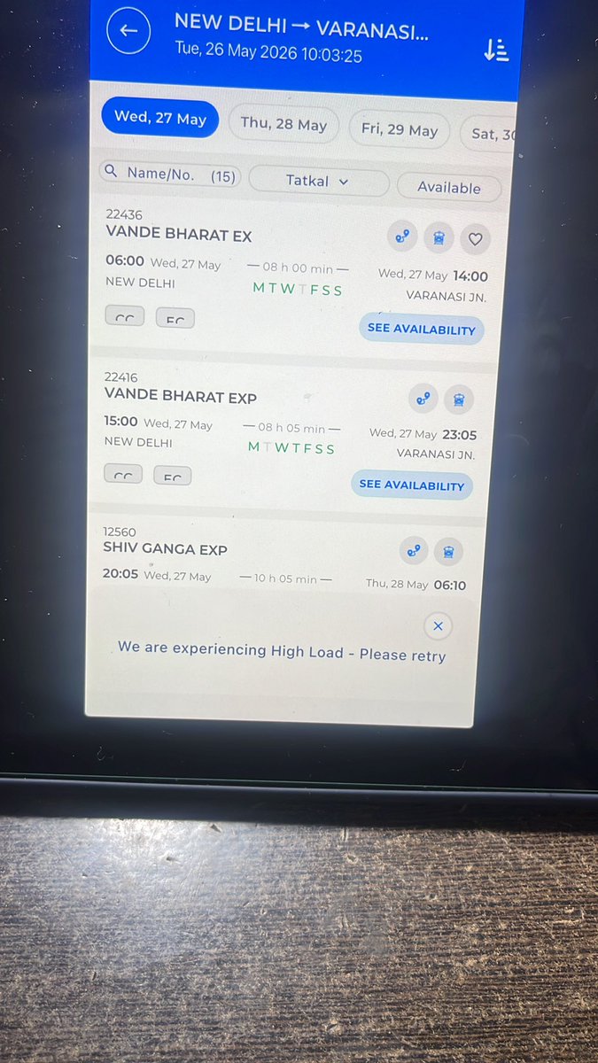 drkingta's tweet photo. @IRCTCofficial what is this i can’t book a ticket due to your bad server https://t.co/BuoW3Wi6ka