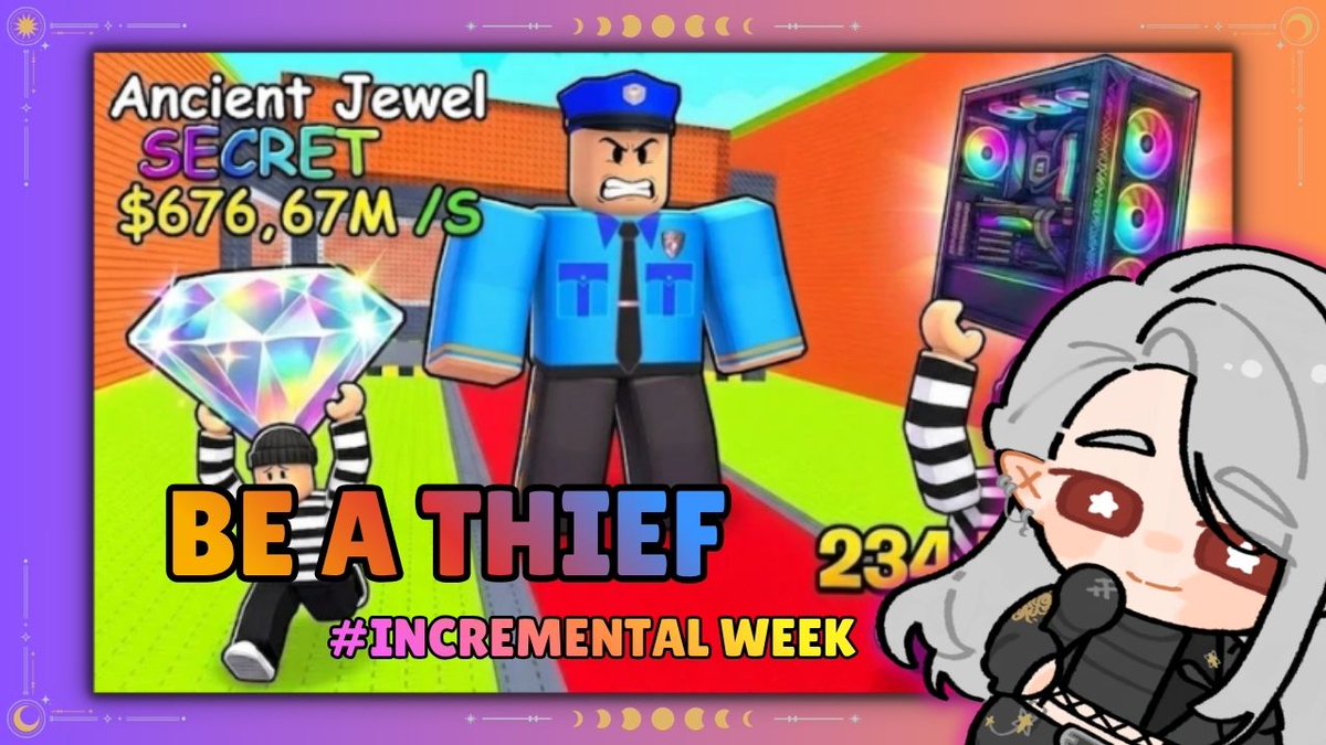 istmodius's tweet photo. 【#ROBLOX】BE A THIEF w/ #Magniverse #IncrementalWeek
HARI📅: Selasa 26/05/2026
JAM ⌚: 02:00 PM WIB
LINK 🔗: https://t.co/TykHdPdg0i
#VtuberID #Modiusonair #MagniV https://t.co/6yNCMuXyDI