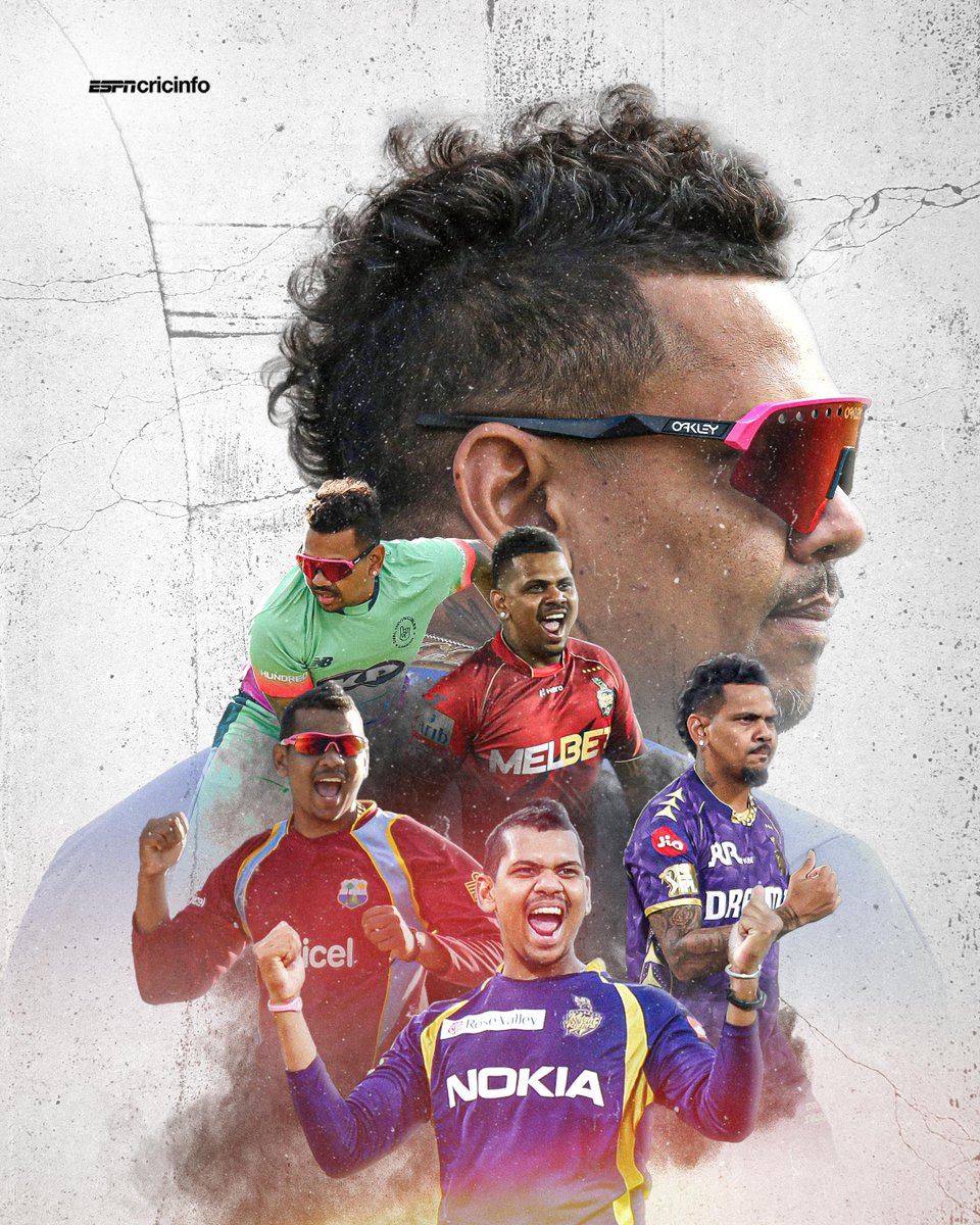 cricinfo's tweet photo. Bowling ER: 6.17
Batting SR: 148.72

From a wizard with the ball in T20s, he transformed himself into a menacing allrounder. Third-highest T20 wicket-taker. Three-time IPL MVP. T20 World Cup, IPL, CPL and BPL champion.

Happy birthday, Sunil Narine 🎊 https://t.co/CHv2lOQZ1i