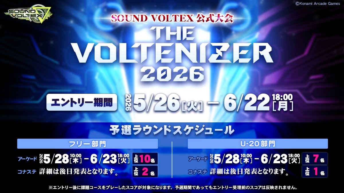 SOUND VOLTEX STAFF tweet media