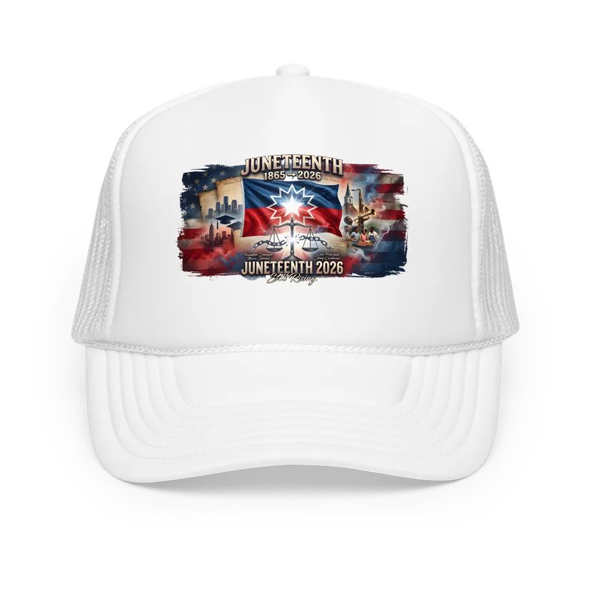 FuriousAngerAP's tweet photo. Juneteenth 2026 Trucker Hat – Still Rising 1865-2026 Freedom Commemorative Mesh Cap
https://t.co/hmJ7bLy0nB https://t.co/Xj5Tt2LbQa