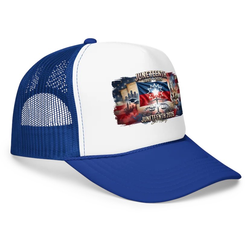 FuriousAngerAP's tweet photo. Juneteenth 2026 Trucker Hat – Still Rising 1865-2026 Freedom Commemorative Mesh Cap
https://t.co/hmJ7bLy0nB https://t.co/Xj5Tt2LbQa