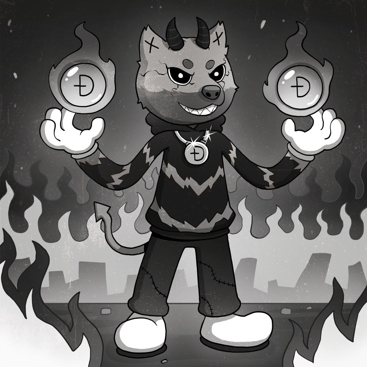 DogeListnft's tweet photo. yeah nah… this one definitely sold his soul for more Dogecoin 😭🔥

bro standing in front of a burning city smiling like he CAUSED it.

lowkey one of the craziest Dogelist designs yet.

is this a villain or a legend? 👇

#Doginals #Dogecoin #Ordinals #NFTs #art #hellhole https://t.co/3wiBXZYFpY