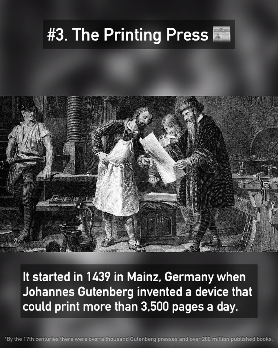 TFactionary's tweet photo. Here are the ten greatest inventions that changed the world forever for good.

Read more on The Factionary. Link 🔗 below.

#history #invention #technology #creatorsearchinsights #Factionary https://t.co/eqesuU6yC1