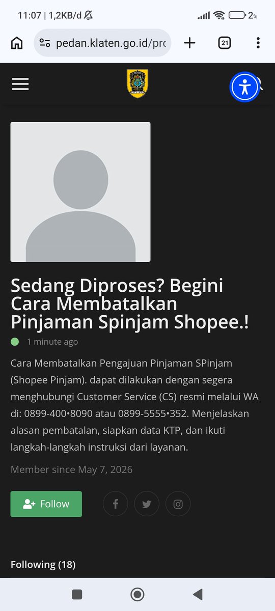 nandapgn's tweet photo. situsnya masuk top 1 dalam keyword "cara batalin sp pinjam". postingan sederhana tapi jika orang awam ga menutup kemungkinan bakal ketipu juga. 

semoga ga ada korban lagi🙏 https://t.co/LRVL3rzPYX
