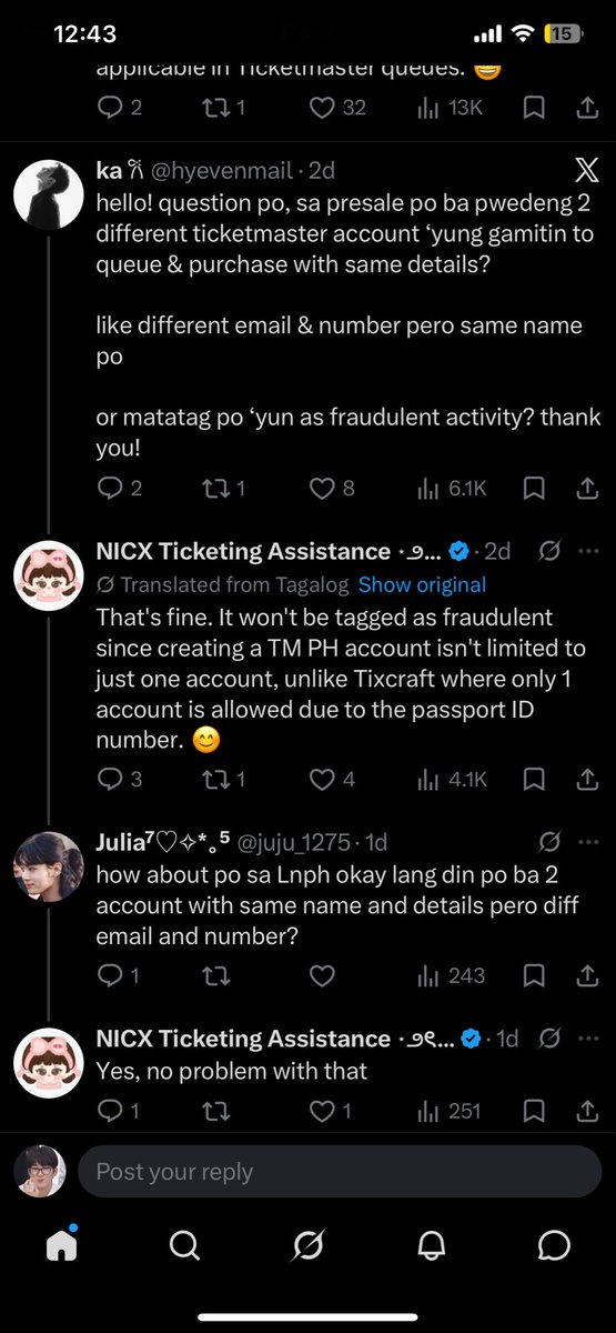 jkwonuu's tweet photo. @bwi9597 hi! does this mean i can make multiple accounts with the same details? https://t.co/AxxNCw5H7B