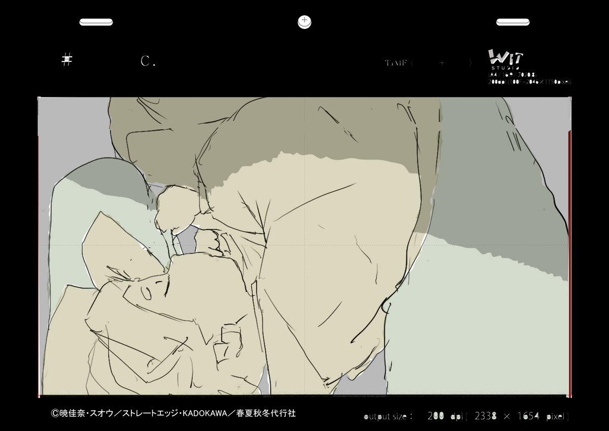 春夏秋冬代行者9話で描いた原図その③
#春夏秋冬代行者 
