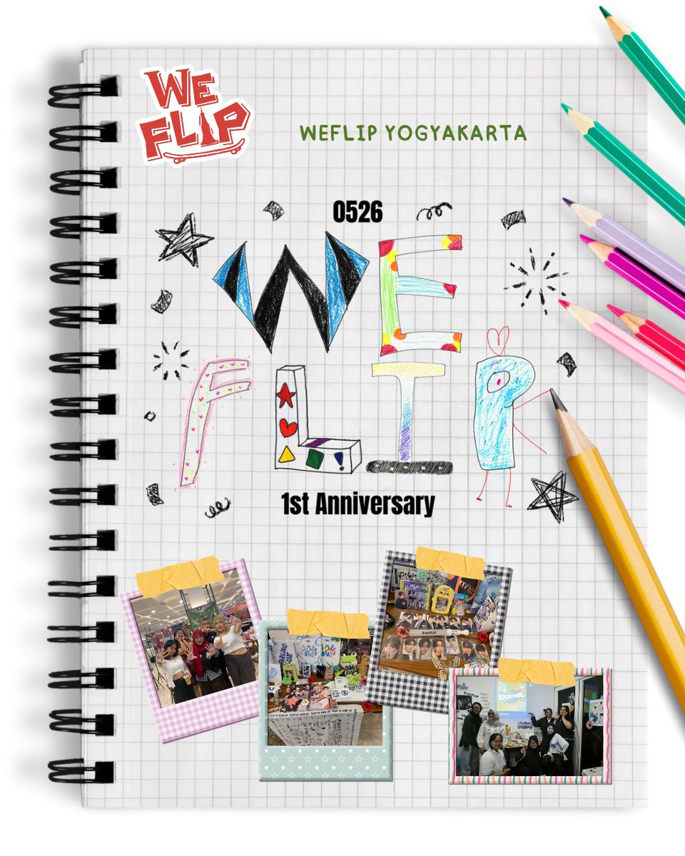 weflip_yk's tweet photo. Happy 1st Anniversary WeFlip🤍 (from WeFlip Yogyakarta)

#KickFlip #킥플립
#WeFlip #위플립
#WeFlip_1st_Anniversary https://t.co/cFkRHva4hw