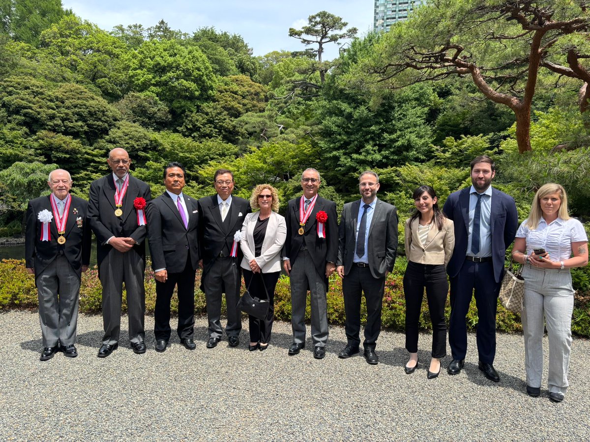 GiladCohen_'s tweet photo. Honored and deeply grateful to receive the Higashi-Kuninomiya International Culture Award.

This meaningful recognition reflects the strong and enduring friendship between Israel and Japan, and the importance of promoting political and cultural dialogue, mutual understanding, and cooperation between our two nations.

My sincere thanks to the organizers for this great honor, and to all those dedicated to strengthening the ties between Israel and Japan.