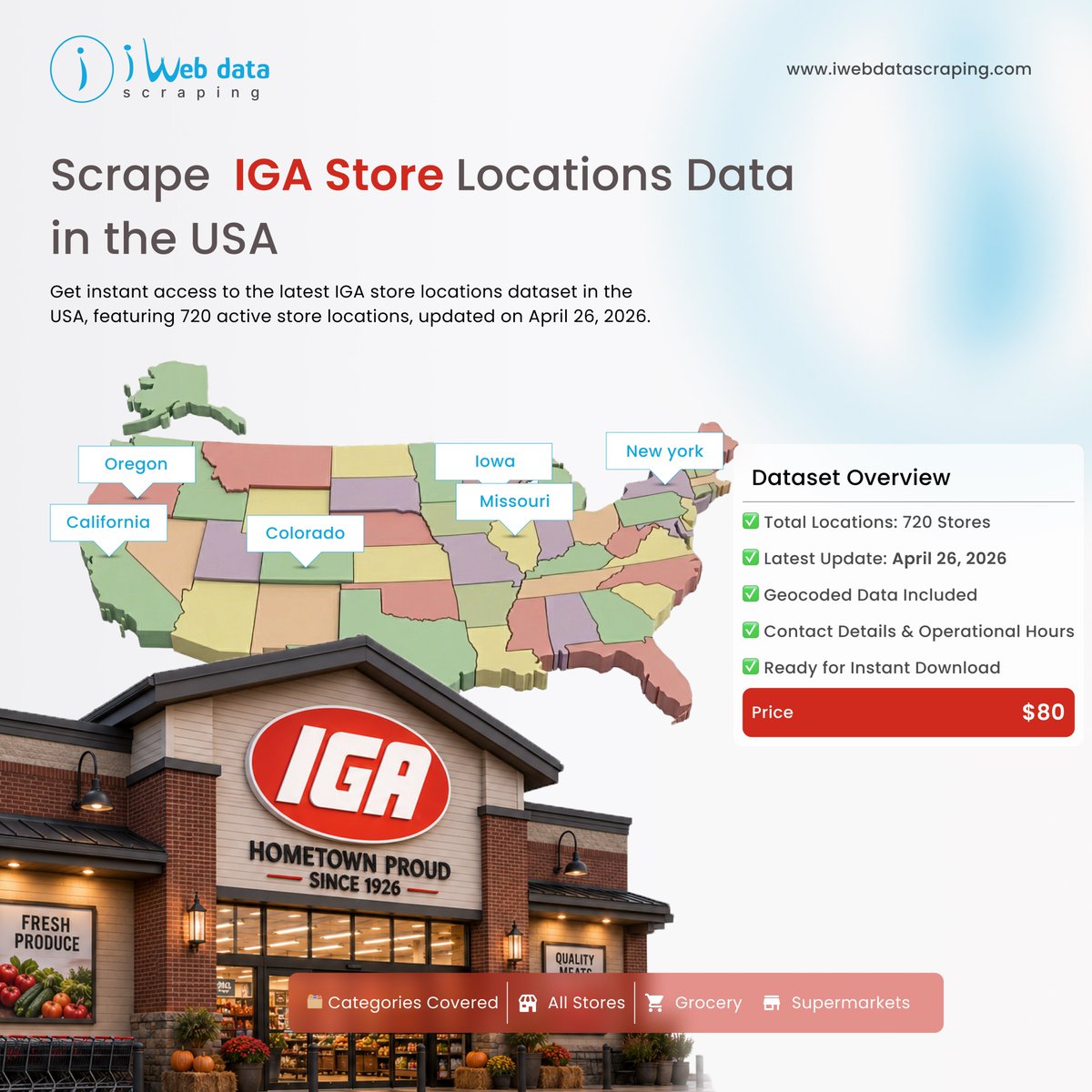 iwebdatascrape's tweet photo. 🏪📍 Scrape IGA Store Locations Data in the USA for Retail Expansion &amp; Market Intelligence

Learn More >> https://t.co/ccPe8leWVP

#RetailInsights #LocationData #CustomerAnalytics #RetailMarket #SupermarketAnalytics #DigitalRetail #RetailStrategy #USAStores #iWebDataScraping https://t.co/jtA1VpuTrP