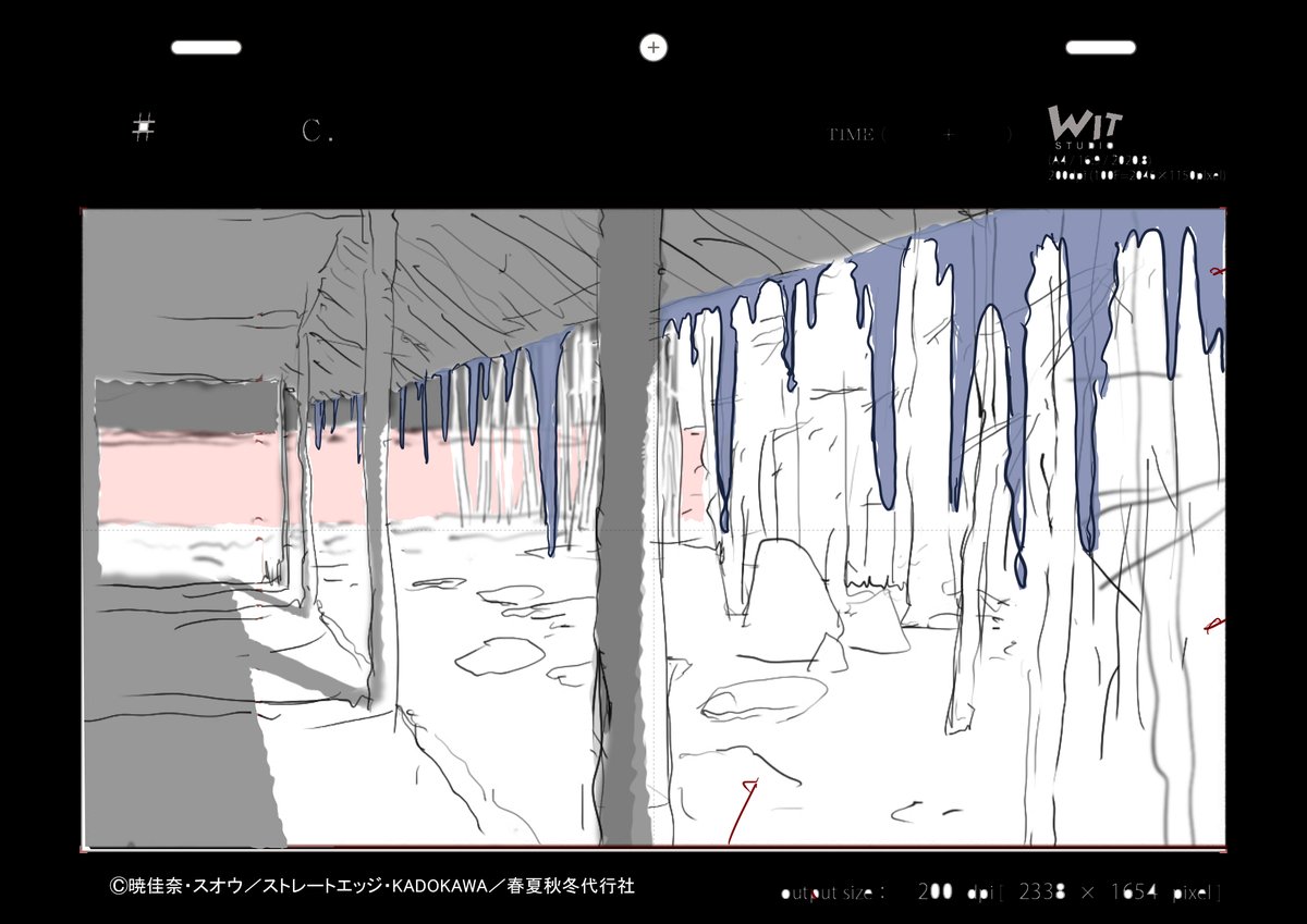春夏秋冬代行者9話で描いた原図その⑤
#春夏秋冬代行者 