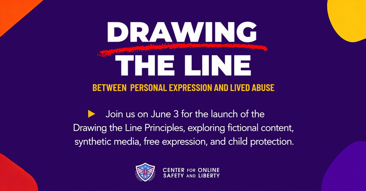 qirtaiba's tweet photo. Where should society draw the line between sexual abuse content, and fantasy content such as fiction and artwork? Join as we launch the Drawing the Line Principles: a rights-respecting, survivor-centered framework for distinguishing between personal expression and lived abuse. https://t.co/4vJRFQrjWE