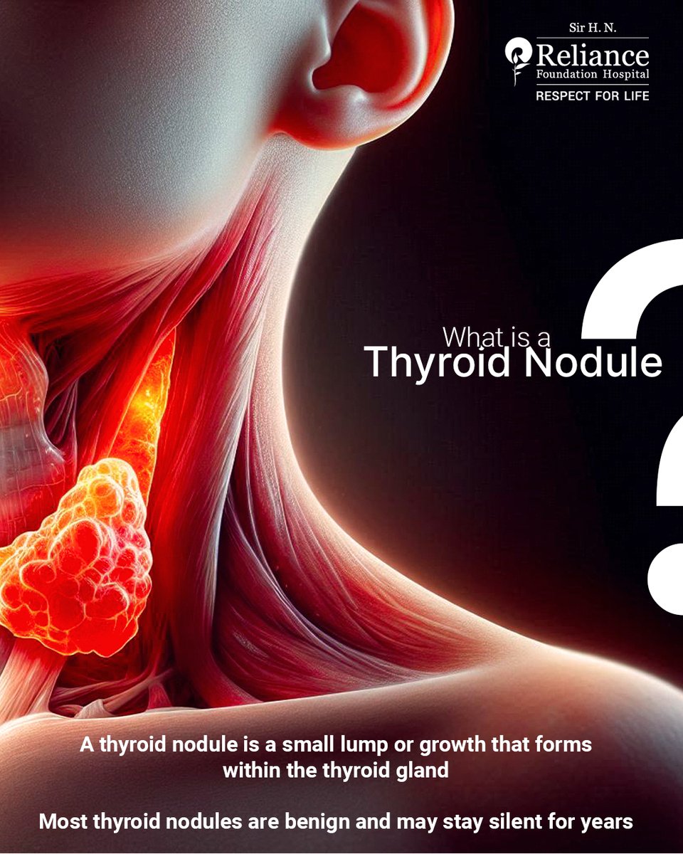 RFhospital's tweet photo. Thyroid nodules are more common than many people realise, especially in women over 35.

While most nodules are benign and may not cause noticeable symptoms, some can affect thyroid function or require further evaluation. https://t.co/SO0NKt0muz