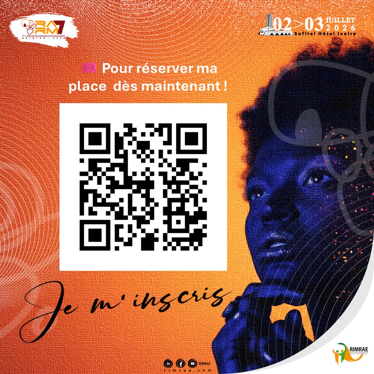 RIMRAE_CI's tweet photo. 🎟️ Réservez votre place dès maintenant pour les RARM 2026 !

https://t.co/ohm3HUxde4 https://t.co/Q5y1ZFBM71