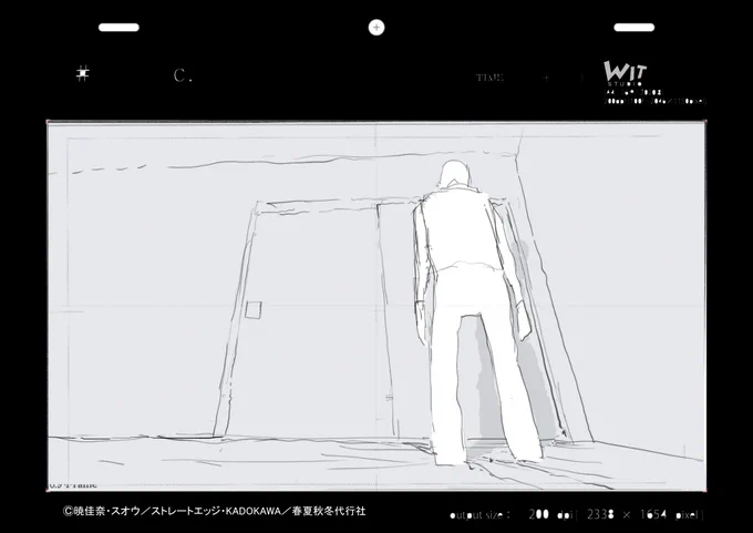 春夏秋冬代行者9話で描いた原図その⑧
#春夏秋冬代行者 