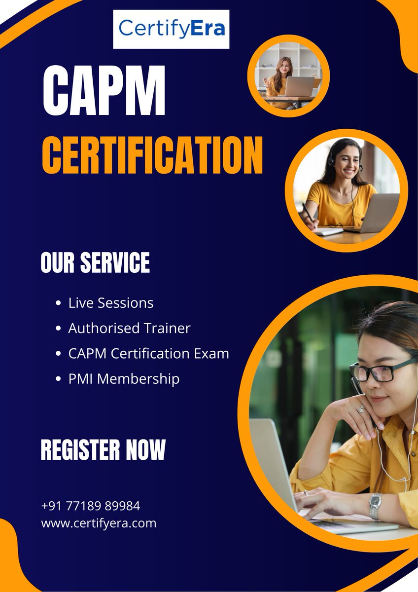 certifyera's tweet photo. Build the skills, confidence, and knowledge needed to launch a successful career in project management. Our CAPM® Certification program is designed for students, freshers, and aspiring professionals.

🌐 https://t.co/Ab7SRcNbWM

#CAPM #CAPMCertification #ProjectManagement https://t.co/HMogqiHW8g