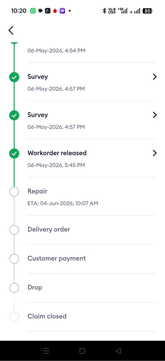 1806Pathak's tweet photo. @duavarun Just see how my claim was treated. My suggestion is to either increase your capacity or let customers do the old way of insurance through the Car Showroom or workshop. At least their services are not flowery (like you) but delivery we can accept within the time frame. https://t.co/f5ZPYlFrNU