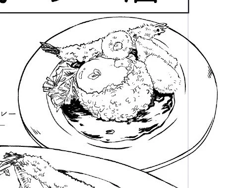 線画だけの時、えびのおめめが可愛かった 