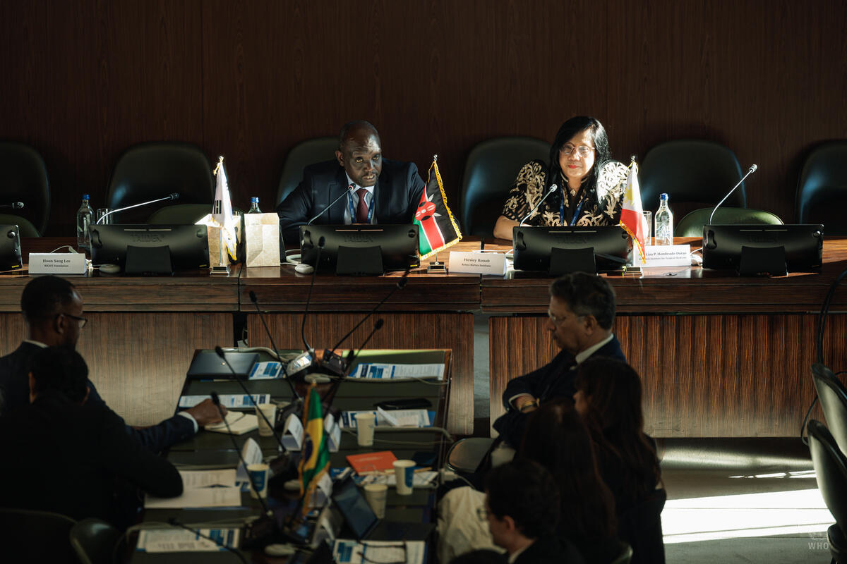 BioVaxInstitute's tweet photo. Advancing local vaccine manufacturing requires bold ideas, strong partnerships and practical action. At the @IVIHeadquarters  side event during #WHA79 in Geneva, @BioVaxInstitute CEO, Dr. Wesley Ronoh, participated as a speaker and highlighted key interventions needed to promote biomanufacturing self-reliance, including strengthening national and regional vaccine manufacturing ecosystems, investing in regulatory and quality infrastructure, expanding sustainable technology transfer initiatives, developing scientific and manufacturing capacity, and supporting market sustainability through predictable demand. 

Kenya BioVax is committed to moving from policy to practice by building the partnerships, systems and capabilities required to advance local production, regional health security and Africa’s journey toward vaccine and biotherapeutics manufacturing self-reliance. 🇰🇪🌍 #KenyaBioVax #IVI #WHA79 #VaccineManufacturing #Biomanufacturing #HealthSecurity #LocalManufacturing #TechnologyTransfer #AfricaHealthSecurity