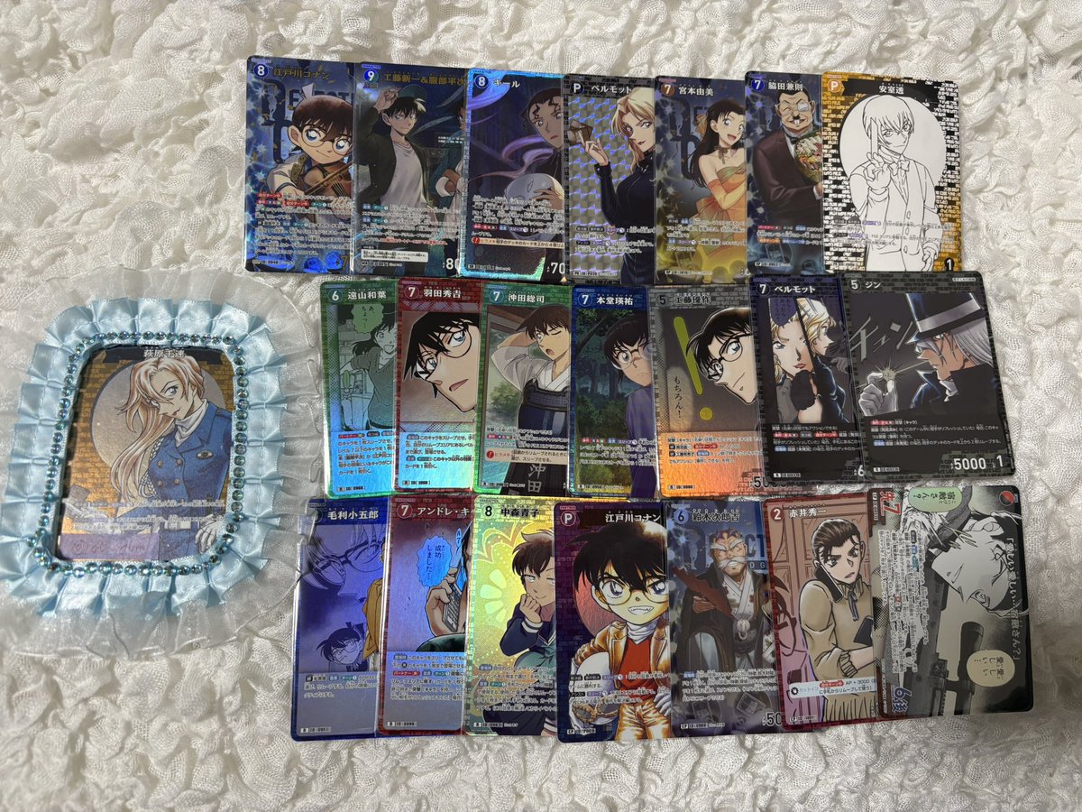 o0_dvm's tweet photo. @PONzu__Game 初めまして、こんにちは。
おすすめから失礼します。
当方こちらのコナンを所持しておりますが、👑>🩷を付けた萩原との交換は可能でしょうか？
🩷単体は考えていない為、👑単体または複数での交換を希望しております。
ご検討いただけますと幸いです。
よろしくお願い致します。 https://t.co/bIgmCReLpW