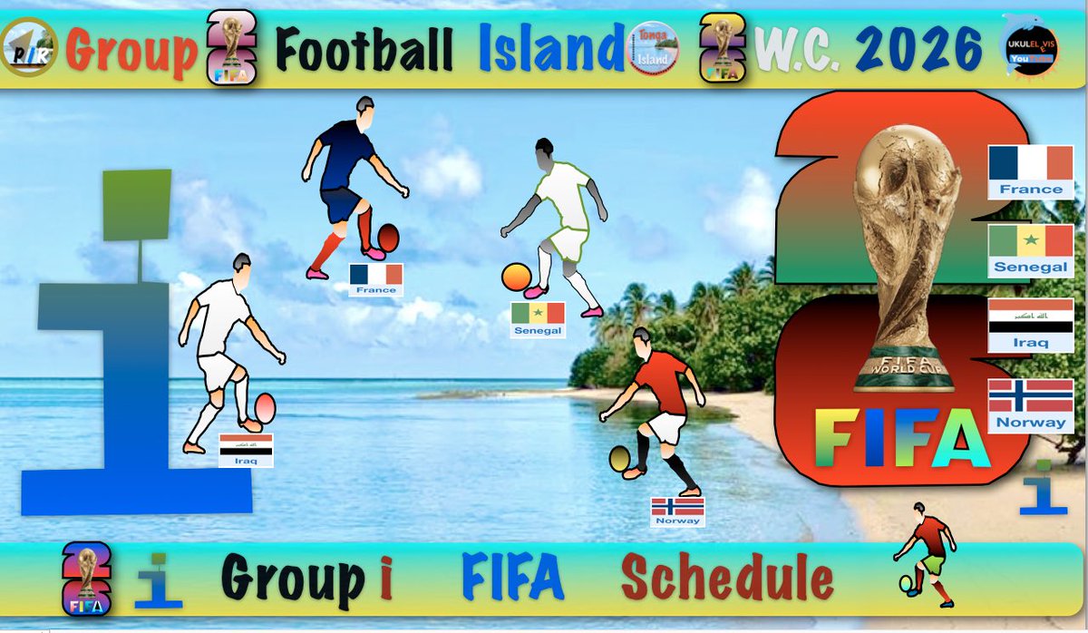 TongaIsland312's tweet photo. Group-i, FIFA WORLD CUP: France Senegal, Iraq, &amp; Norway  schedule, Stadiums, &amp; complete dates.  Just more than 2 weeks away with France still ranked as favorite…⚽️

https://t.co/LTu232u5VN https://t.co/7KKGSJmGNd