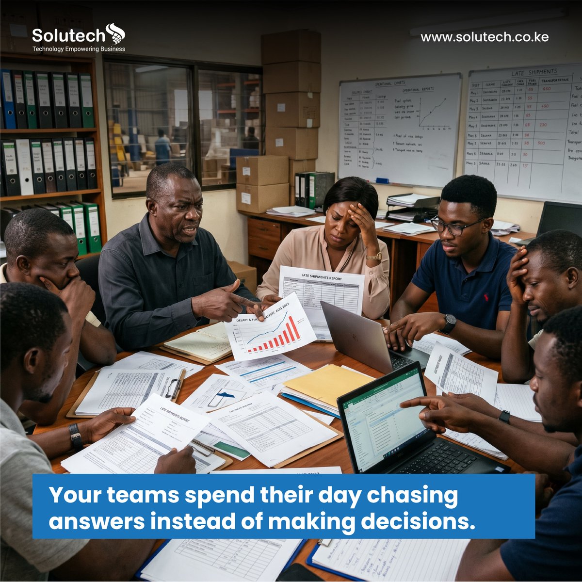 SolutechLimited's tweet photo. How long does it take your team to answer, “What’s our fuel cost per route this week?”
If it takes hours, that’s the gap EVA AI closes.
Operations don’t wait for reports. Your insights shouldn’t either.
Swipe to see how it works.
Drop a comment if this feels familiar.
#EVAAI #AITools #BusinessIntelligence #Logistics #Operations #Solutech #AfricanTech